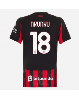 AC Milan Christopher Nkunku #18 Maglia Gara Casa Repliche 2025-26 Donna Maniche Corte